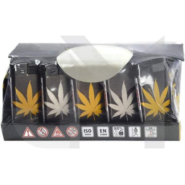 4Smoke Refillable Flat Printed Lighters 25 Pack – XHD8111