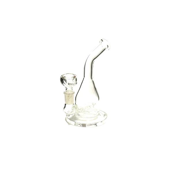 6 x 7” Beaker Style Clear Glass Bong – WP-61